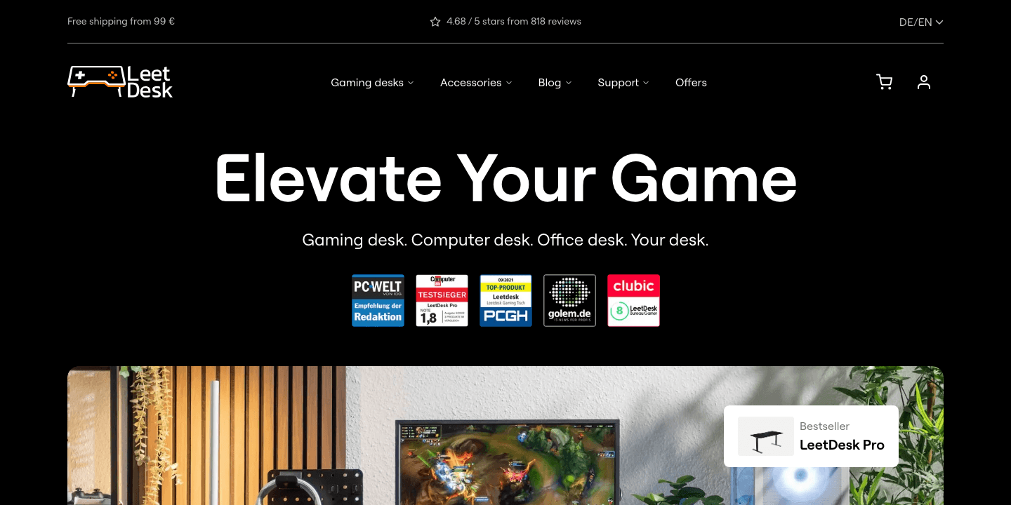 LeetDesk, the site we built